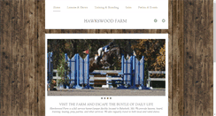Desktop Screenshot of hawkswoodfarm.com