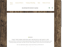 Tablet Screenshot of hawkswoodfarm.com